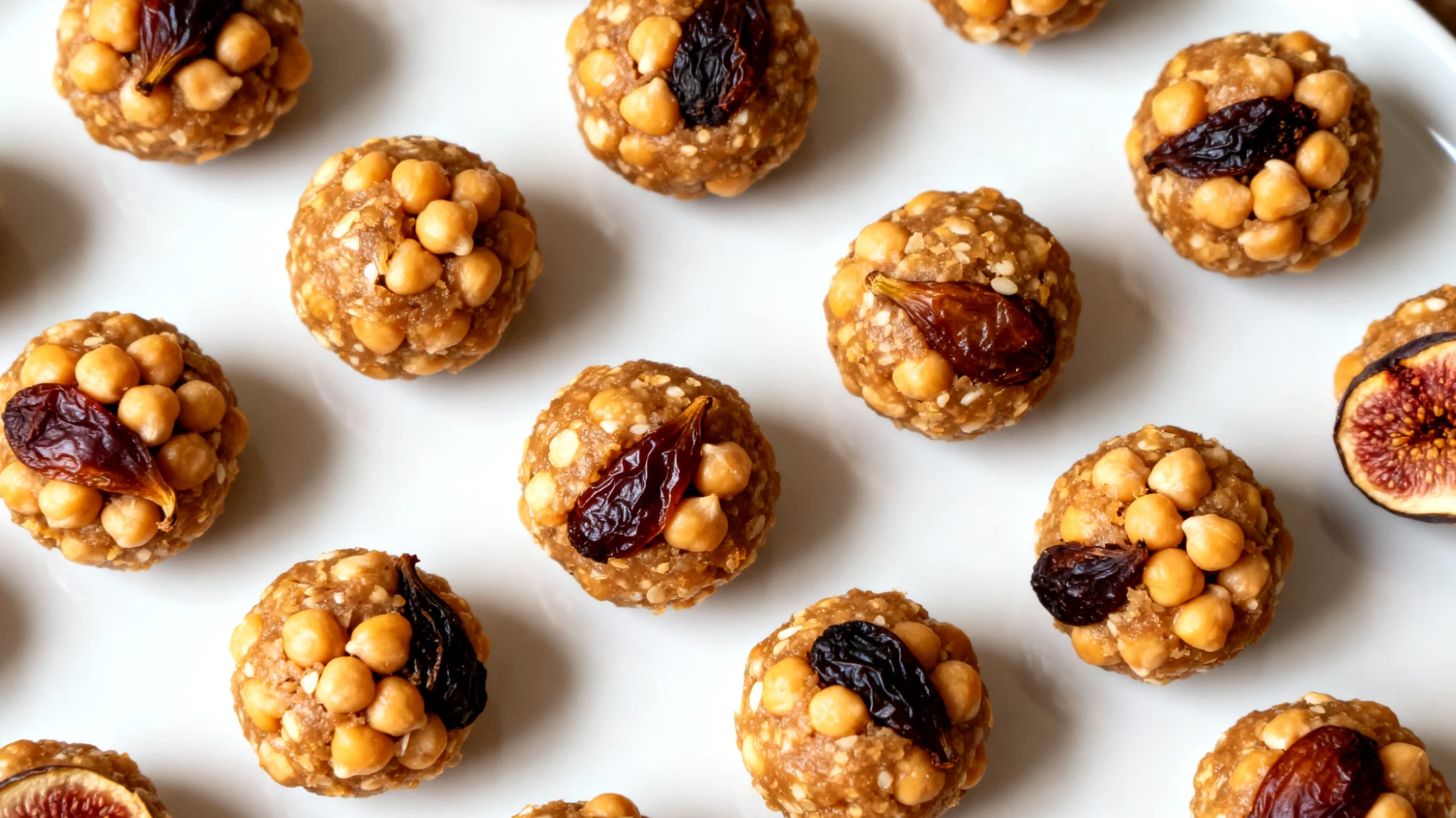 Nohut ve Kurutulmuş İncir Topları (Enerji Topları)"