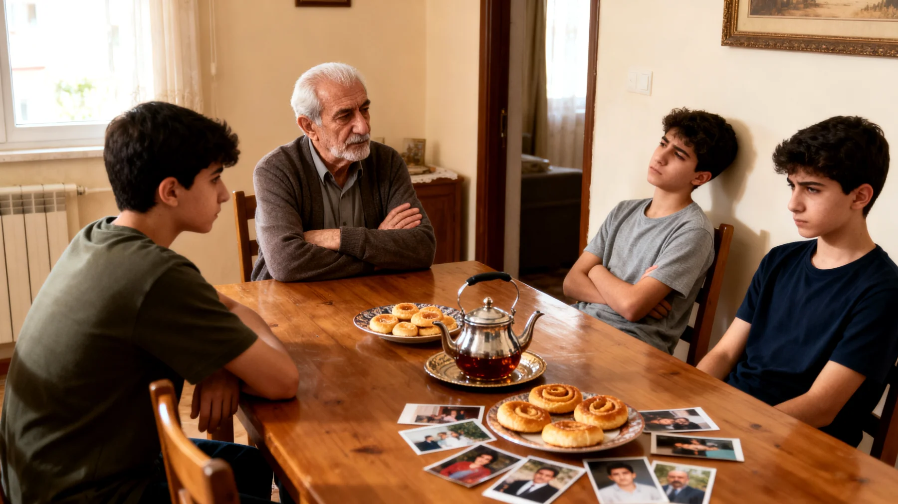Büyükbaba, ergen torunlarıyla iletişim kurmakta zorlanıyor çünkü değerler, yaşam tarzı ve beklentiler konusunda kuşaklar arası farklılıklar yaşıyorlar"