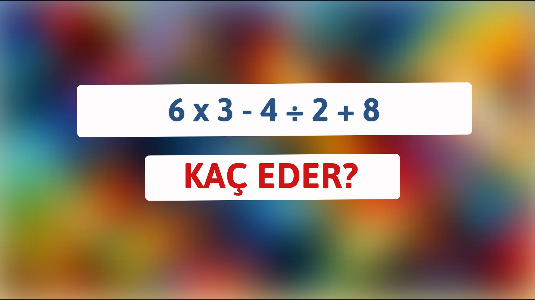 Hesaplama yeteneklerine güveniyor musun? Bu zorlu matematik bilmecesini çözebilir misin?"
