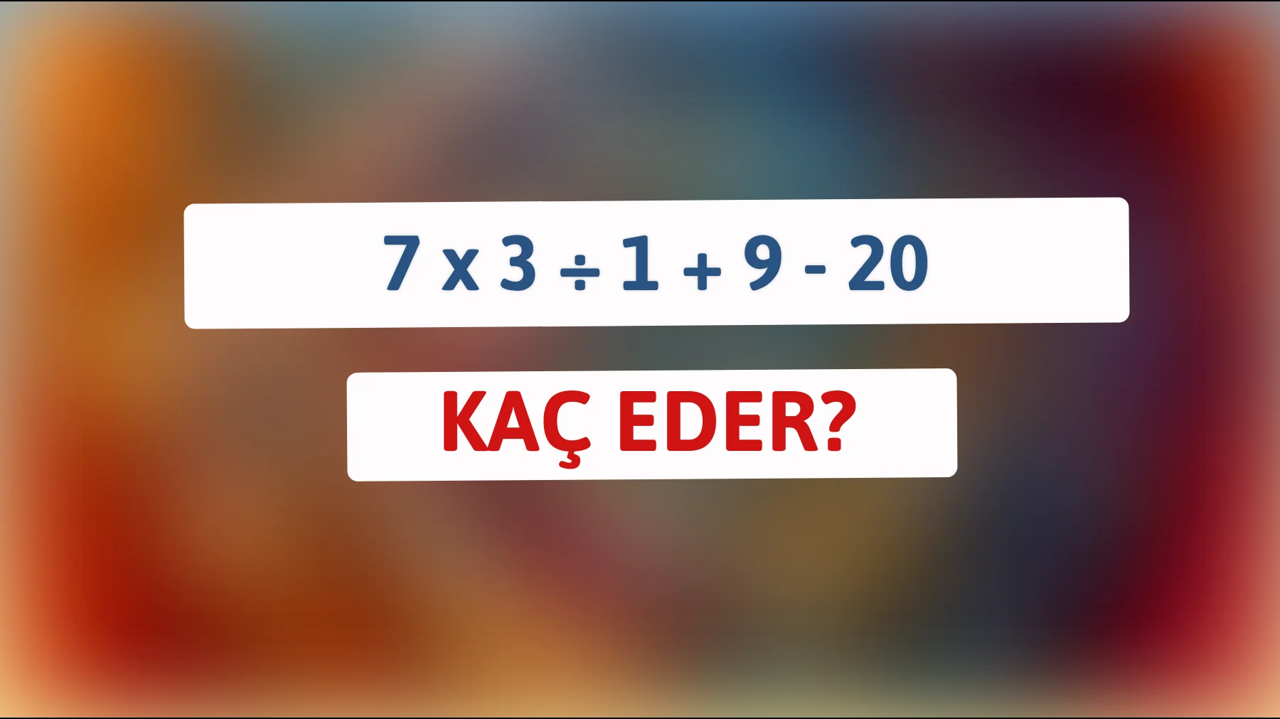 Matematik dehası mısın? Bu basit görünen denklemle zekanı sınayalım!"